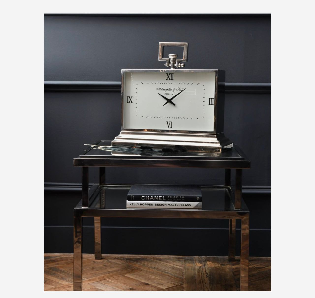 LATHAM ALUMINIUM RECTANGULAR CLOCK MEDIUM - Image 2