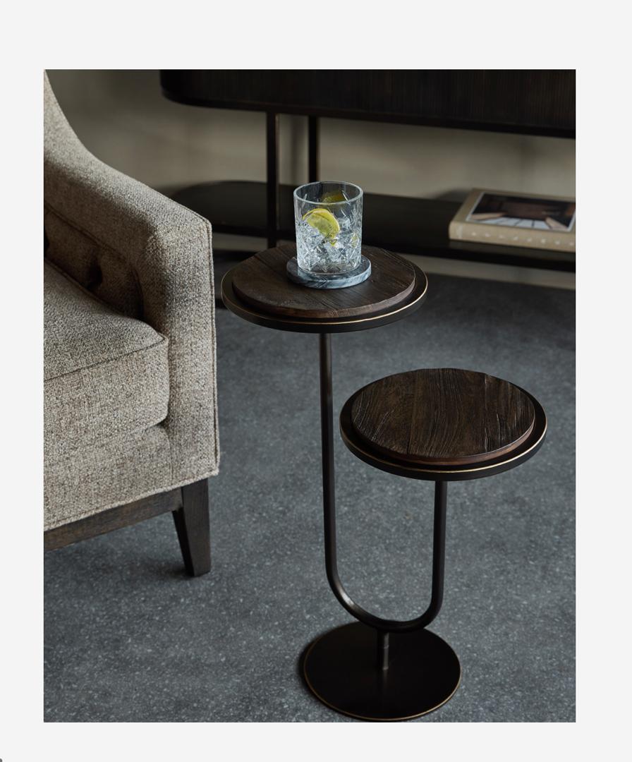 MARCO ACCENT TABLE SANDBLASTED WALNUT - Image 4