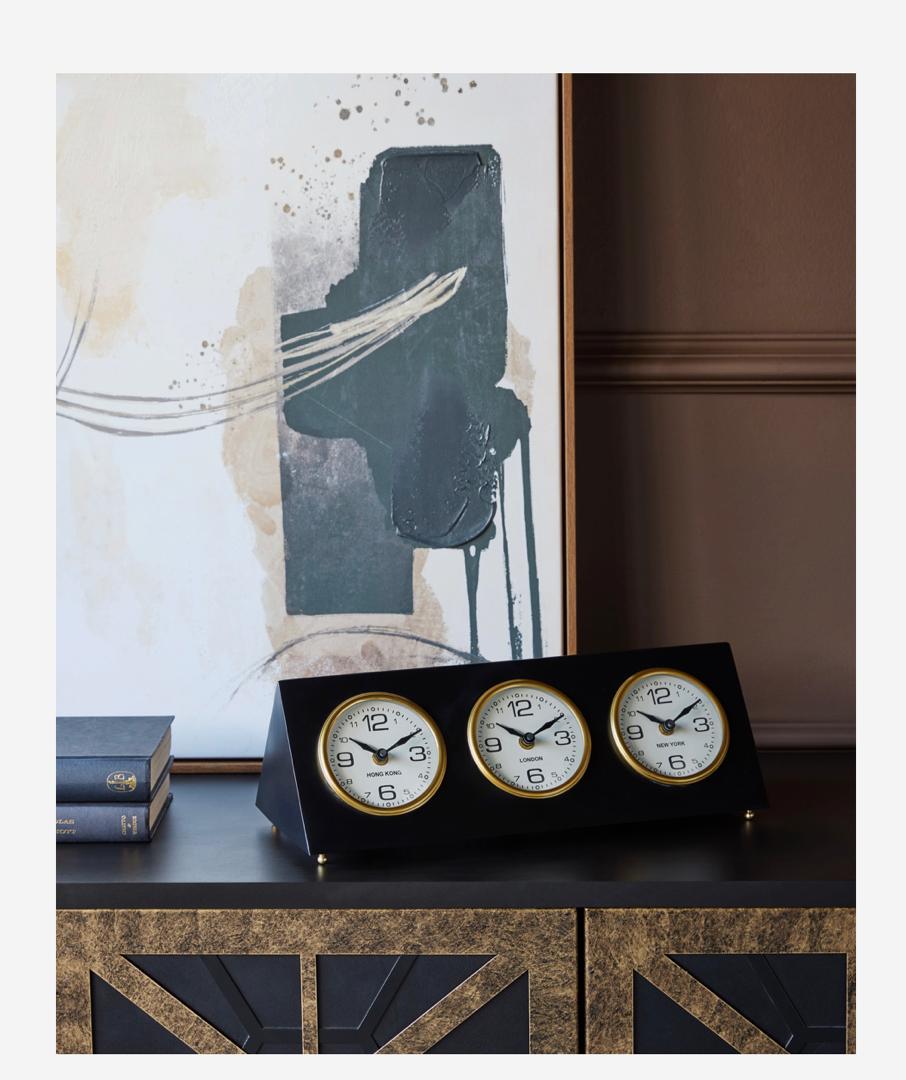 Retro world city clock